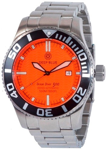 Ocean Diver 500 - orange. Deep Blue dykkerur